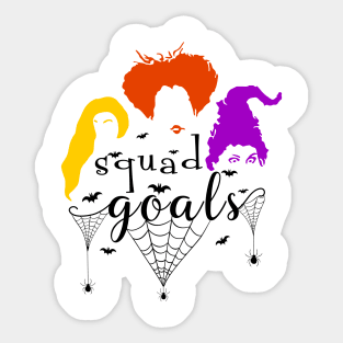Squad Goals Halloween Tshirt - Hocus Pocus Witches Squad Sticker